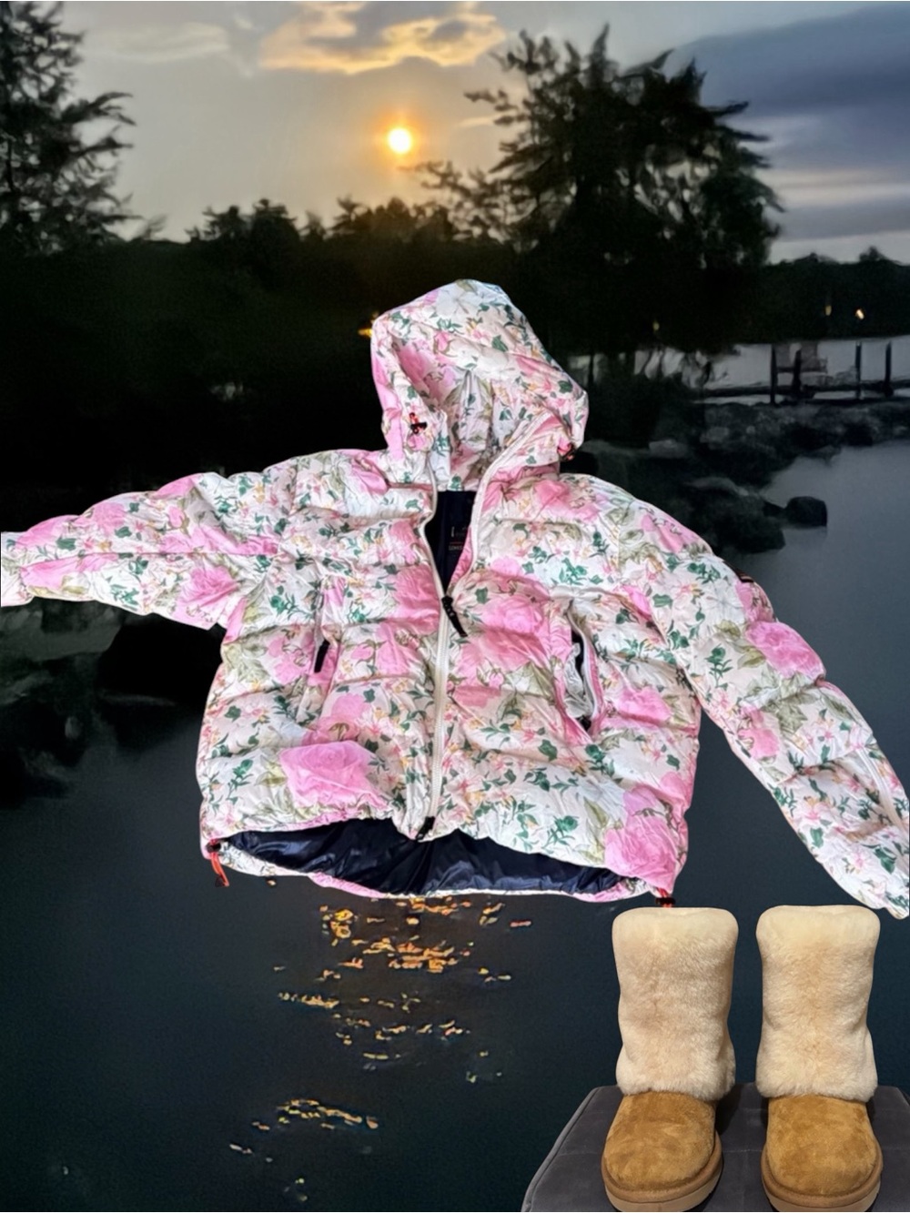 Bogner Pink Floral Ski Jacket RAISSA x LoveShackFancy